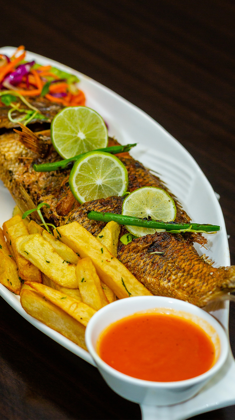 About The Flying Pan Restaurant fish chips